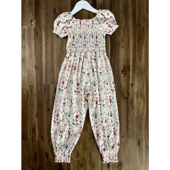 NWT SweetHoney Smocked Romper - Vintage Christmas Toys 7 - Picture 4 of 7